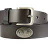 Ole Miss Rebels Brown Leather Metal Concho Belt