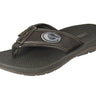 Georgia Bulldogs Brown Flip Flop with Metal Concho Logo