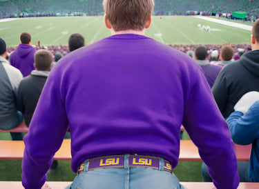 LSU Tigers Woven Ribbon Belt Stadium Fan