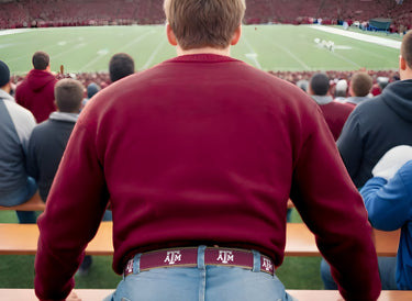 Texas A&M Aggies Woven Ribbon Belt Stadium Fan