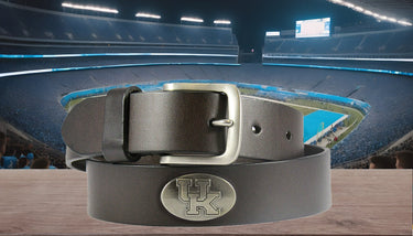 Kentucky Wildcats Brown Leather Belt Stadium Group