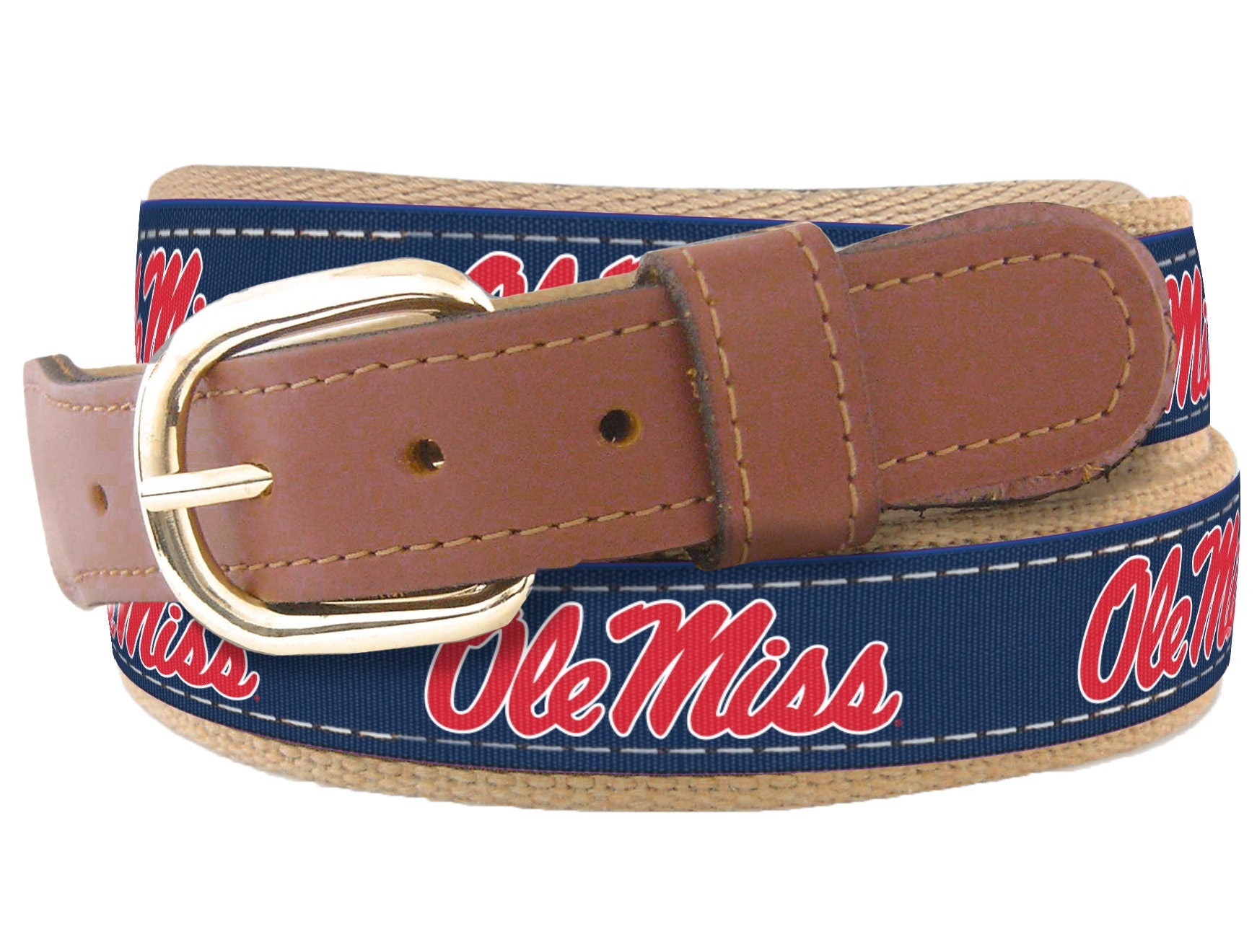 Ole Miss Rebels Woven Ribbon Belt