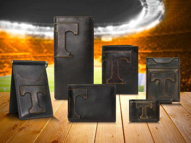 Tennessee Vols Burnished Leather Wallets Group