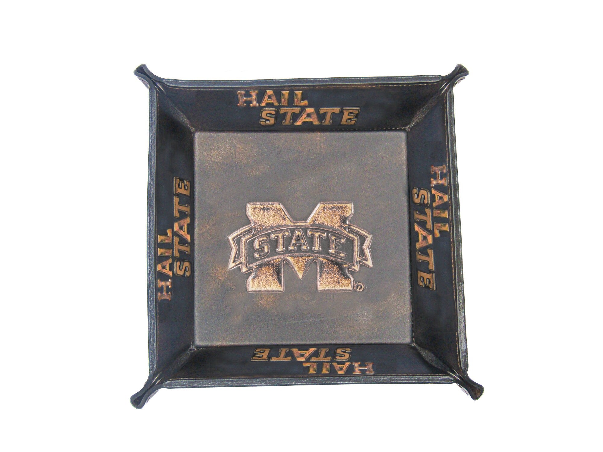 Mississippi State Bulldogs Leather Valet Tray Top