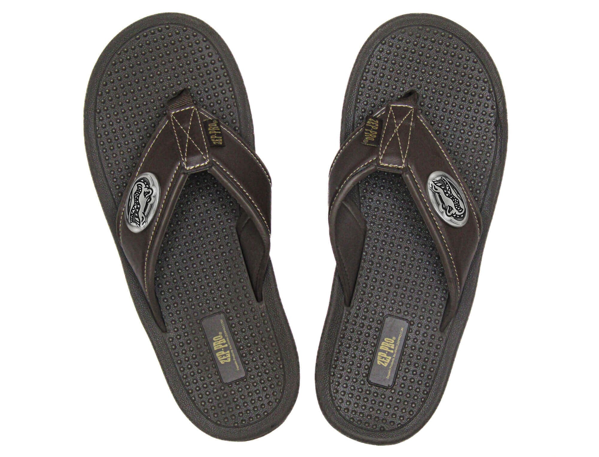 Florida Gators Brown Flip Flop Pair