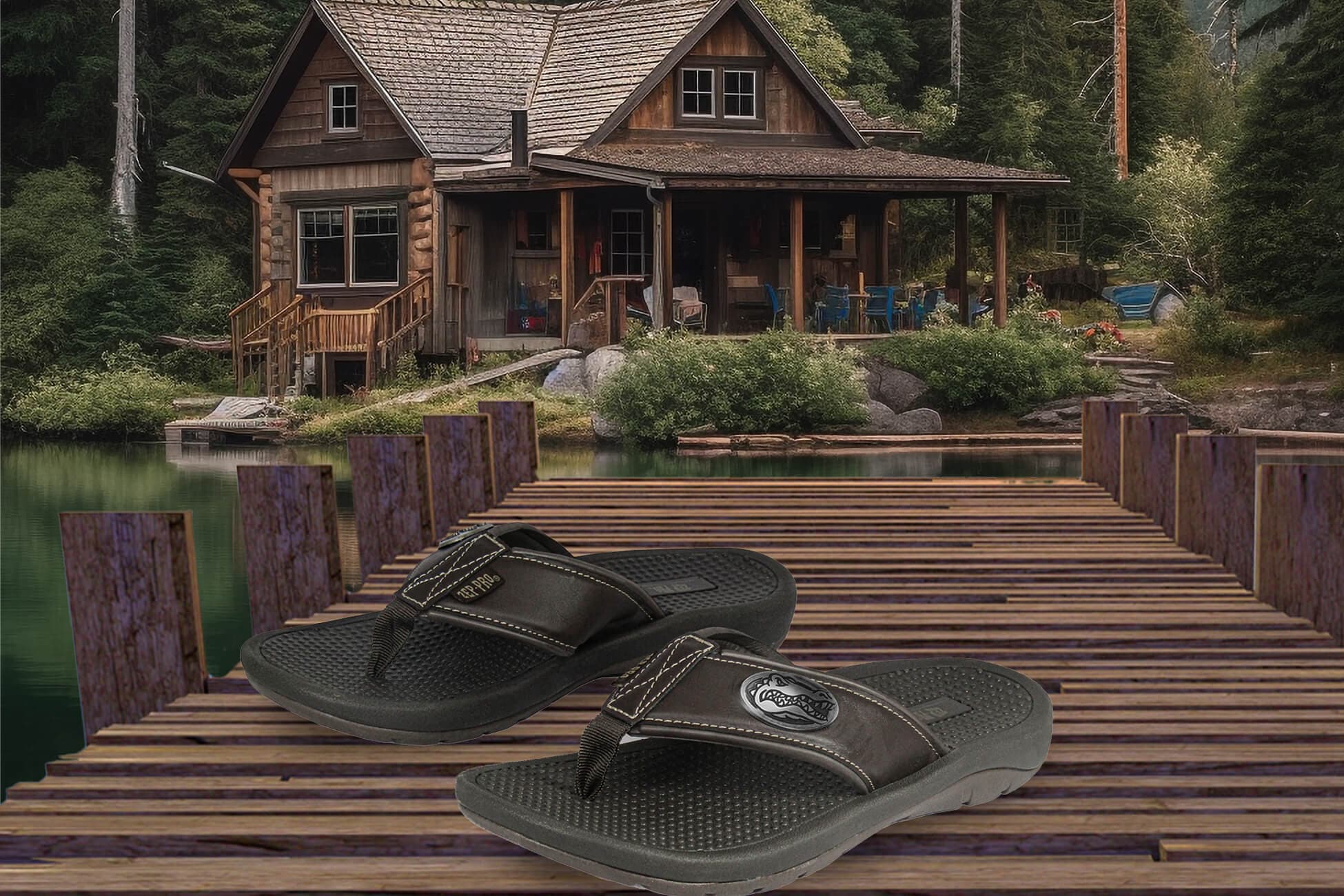 Florida Gators Brown Flip Flop Cabin Deck