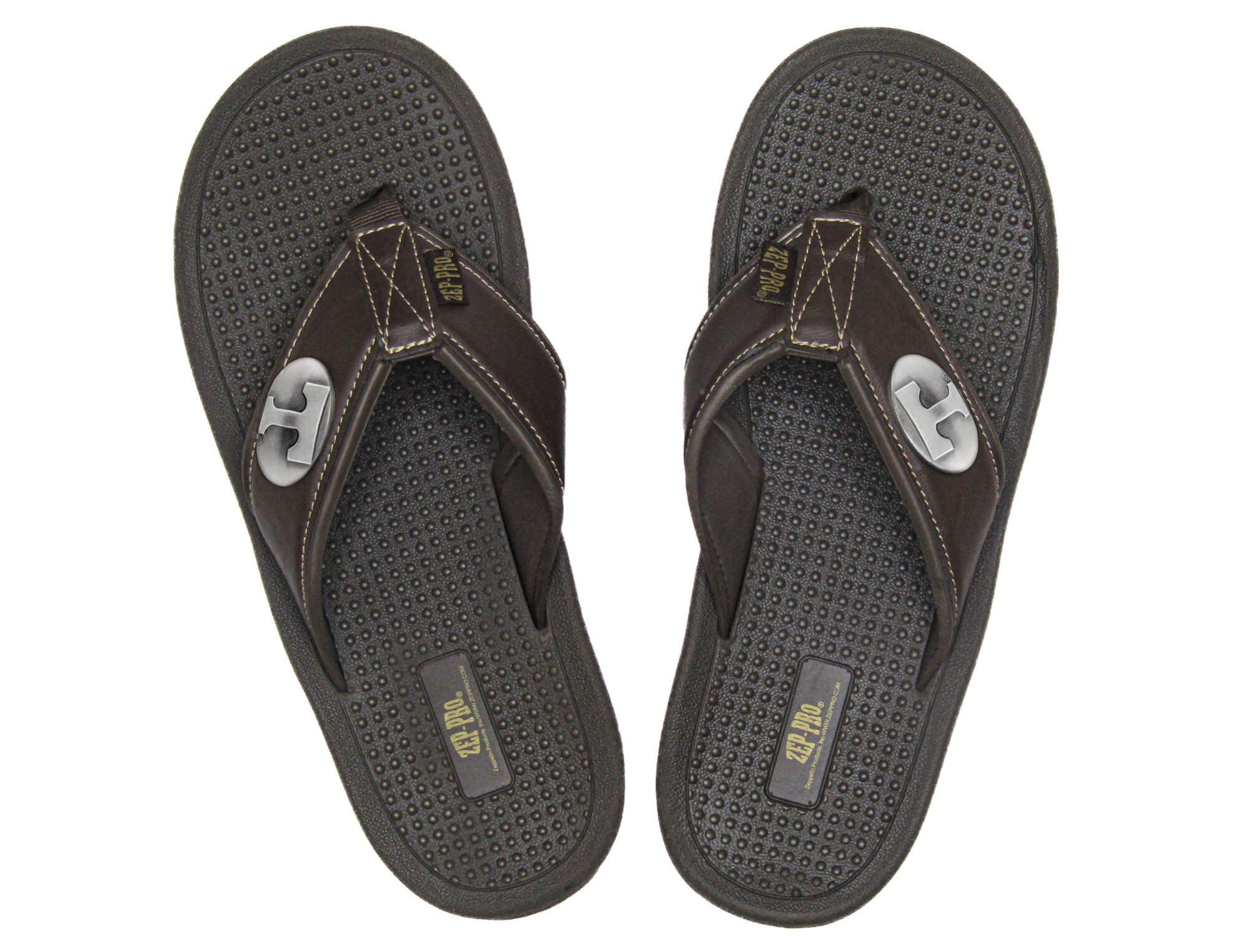 Tennessee Vols Brown Flip Flop Pair