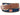 Auburn Tigers Men's Collegiate Woven Ribbon Belt. Tan Full Grain Leather Tabs, Solid Brass Buckle and Cotton Webbing.