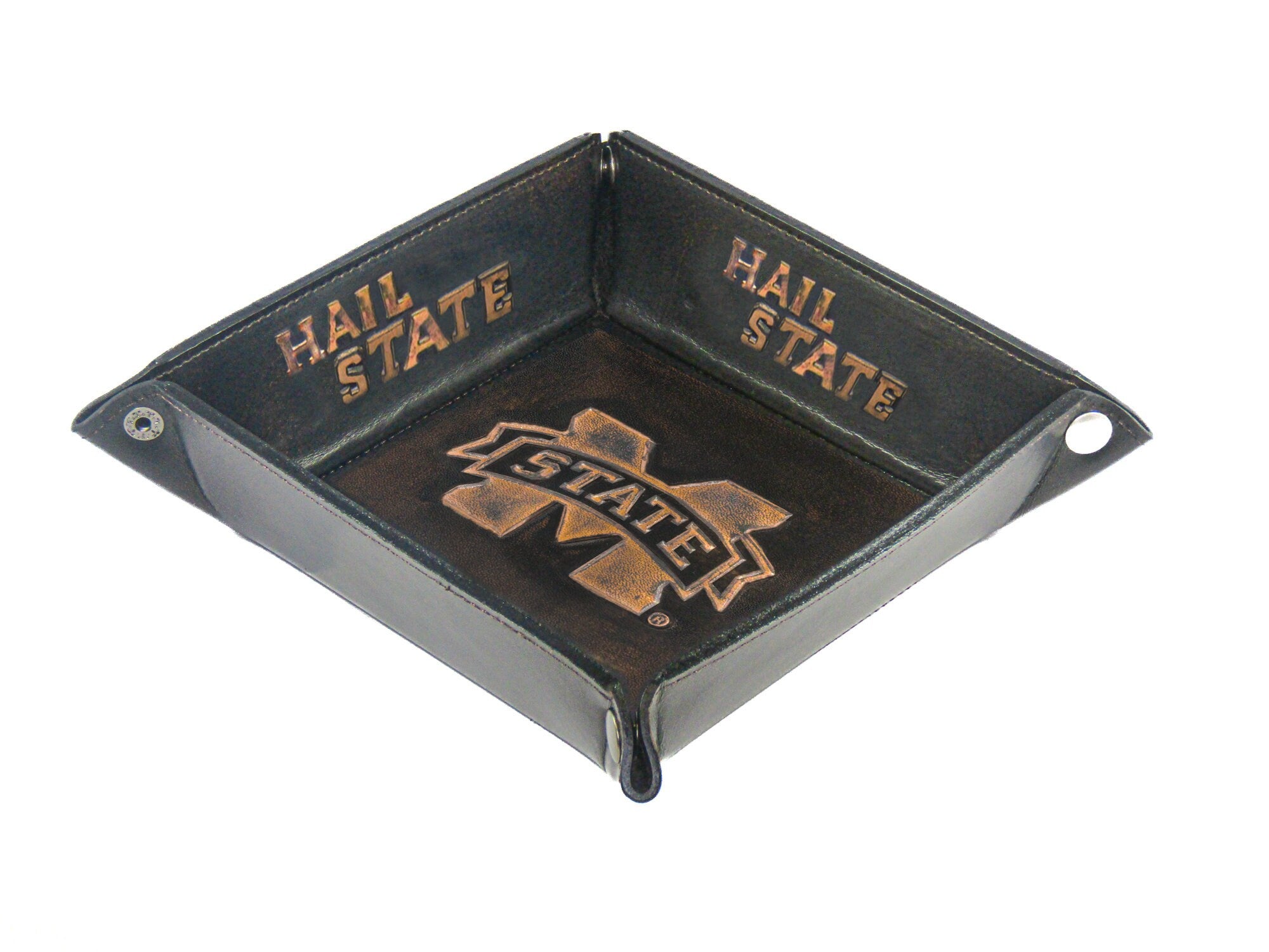 Mississippi State Bulldogs Leather Valet Tray