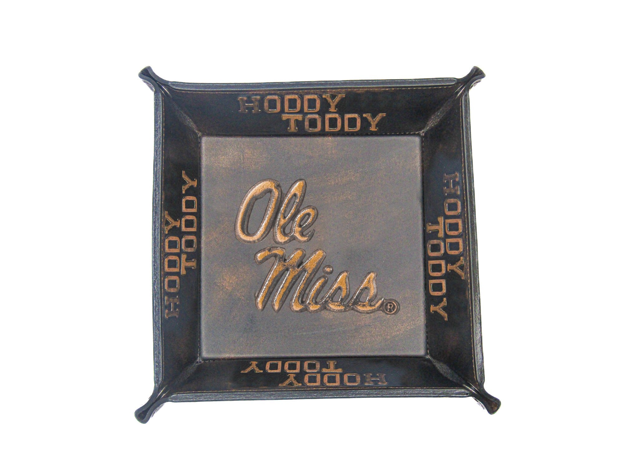 Ole Miss Rebels Leather Valet Tray Top