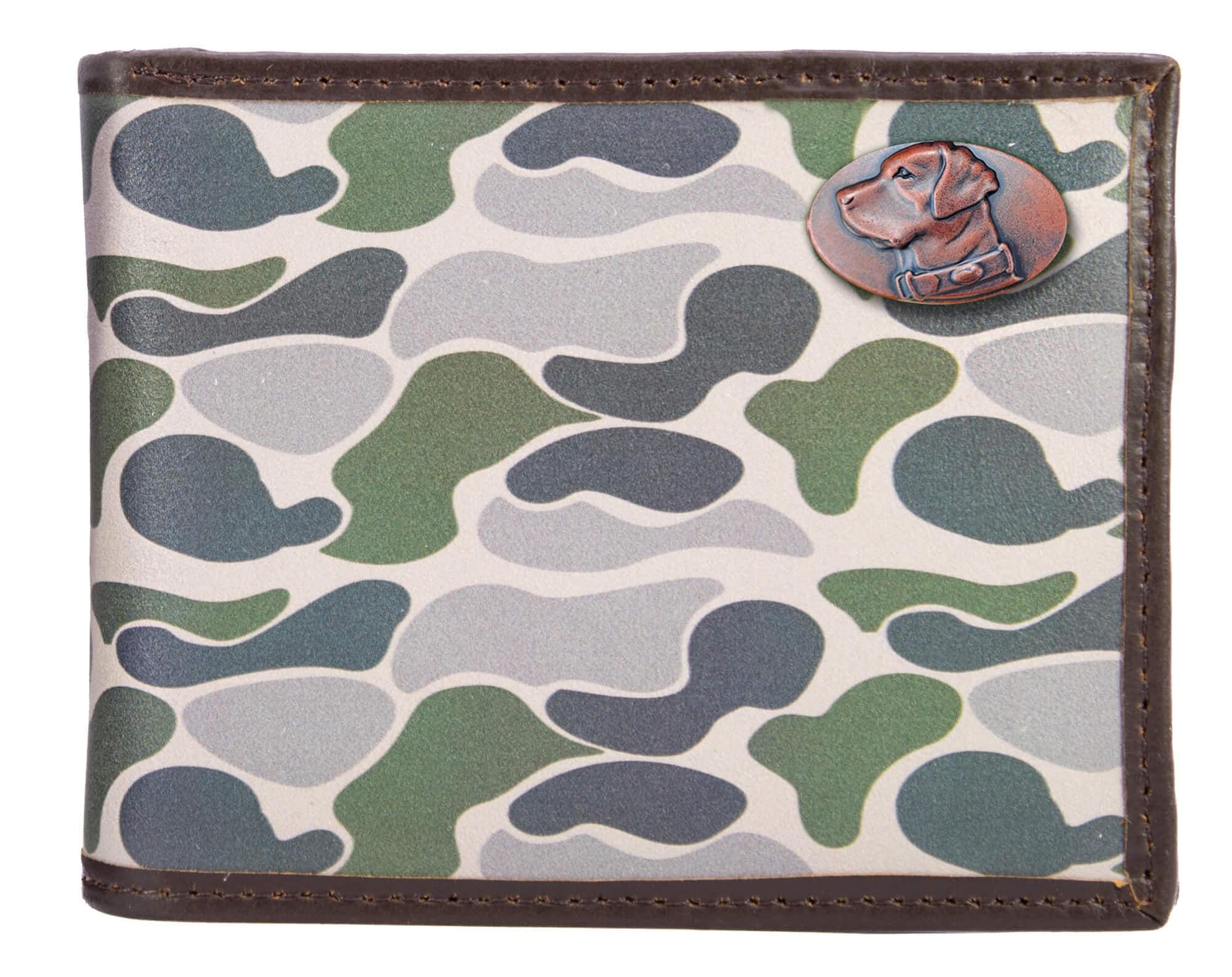 Lab Old School Camo bifold wallet green gray