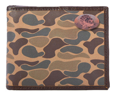 Turkey Old School Camo bifold wallet brown tan