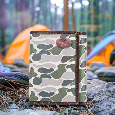 Turkey Old School Camo trifold wallet green gray