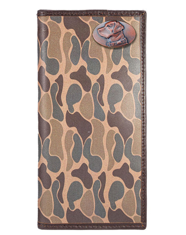 Lab Old School Camo secretary wallet brown tan