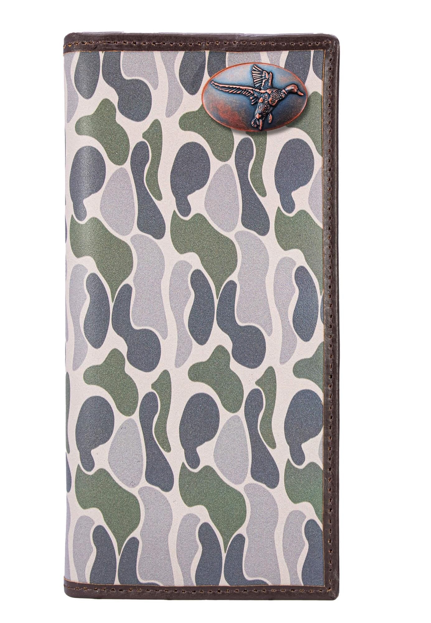 Mallard Old School Camo secretary wallet green gray