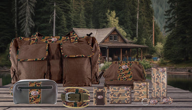 Lab Old School Camo group cabin brown tan