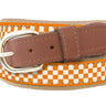 Tennessee Vols Checkerboard Woven Ribbon Belt