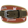 Texas Longhorns Stadium Collection Woven Ribbon Belt