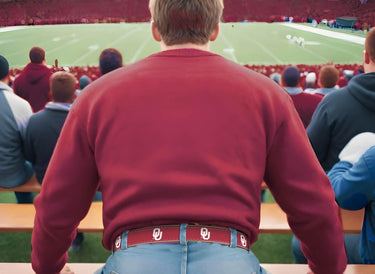 Oklahoma Sooners Woven Ribbon Belt Stadium Fan