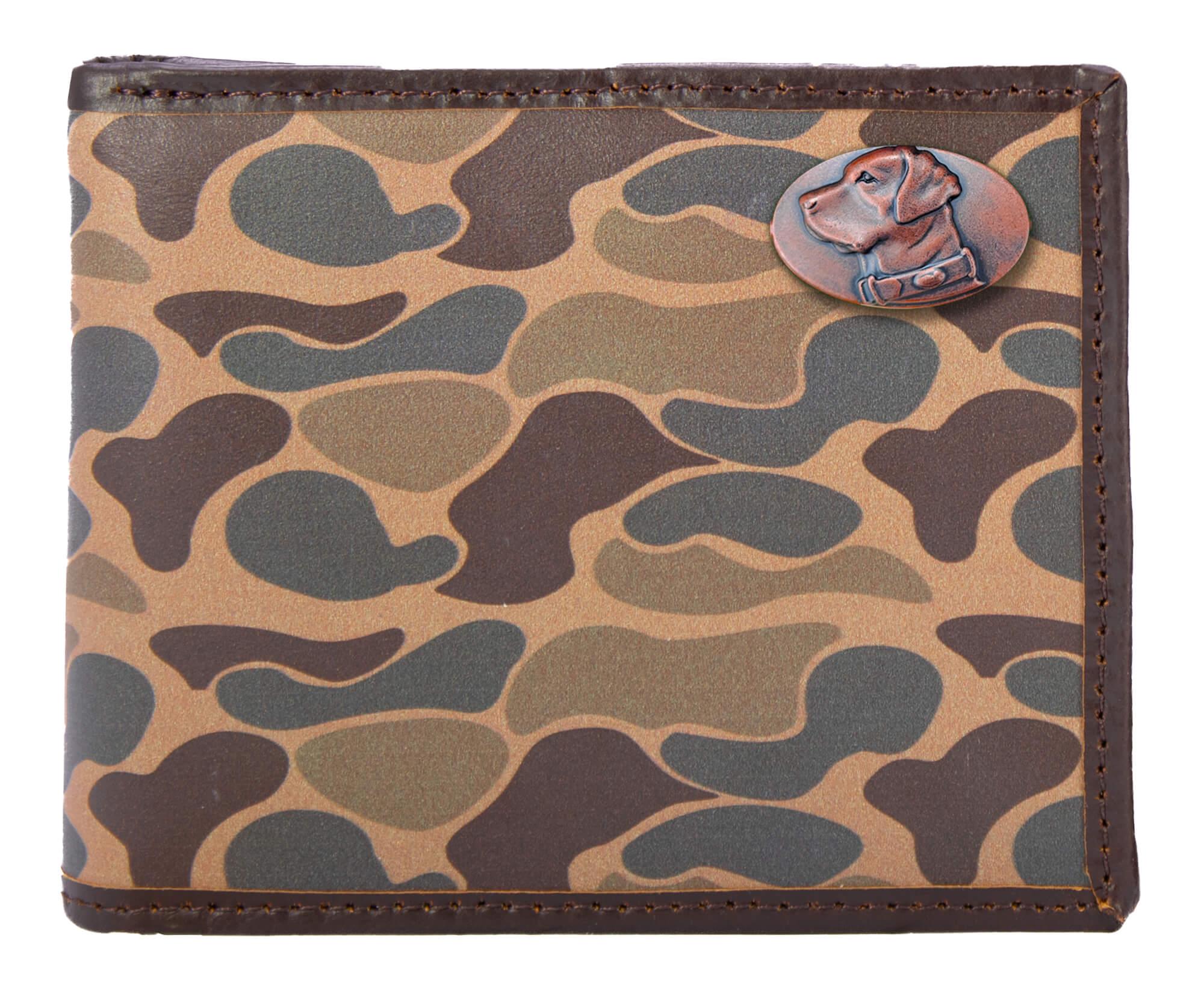 Lab Old School Camo bifold wallet brown tan