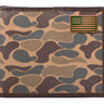 USA Flag Old School Camo bifold wallet brown tan