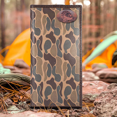 Turkey Old School Camo secretary wallet brown tan camp