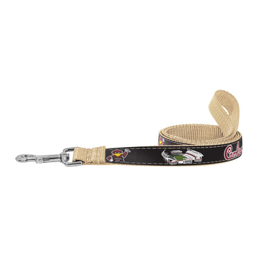USC Gamecocks Stadium Collection Woven Ribbon Dog Lead Black