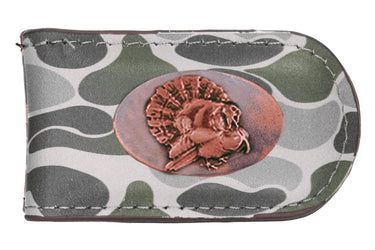 Turkey Old School Camo magnetic money clip green gray