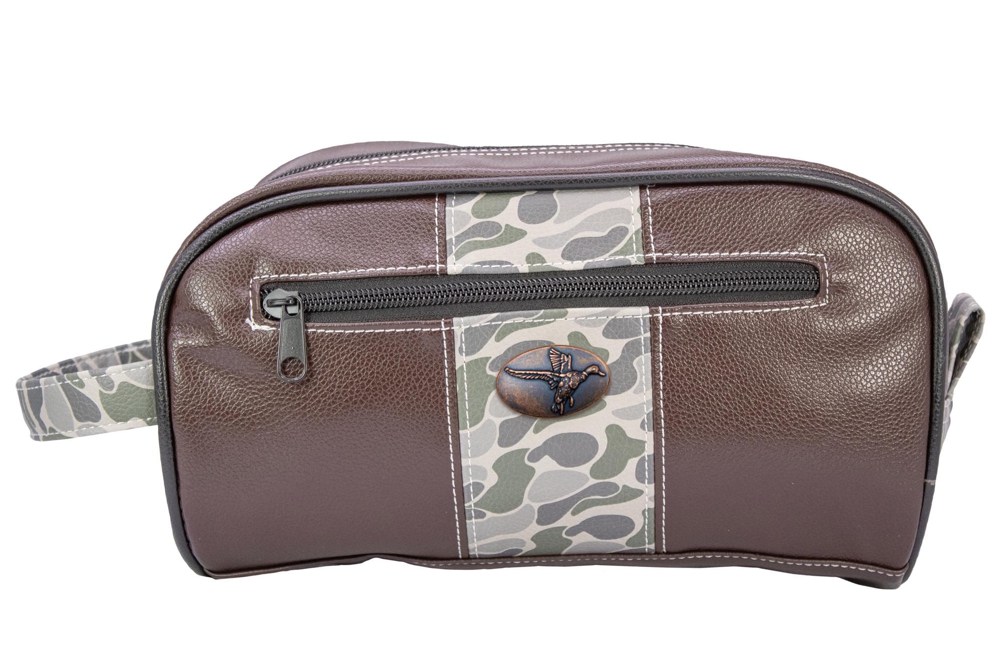 Mallard old school camo toiletry dopp bag green gray
