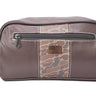 USA Flag old school camo toiletry dopp bag brown tan