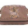 Shot shell old school camo canvas toiletry dopp bag brown tan