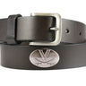 Virginia Cavaliers Brown Leather Metal Concho Belt