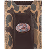Lab Old School Camo front pocket magnetic wallet brown tan