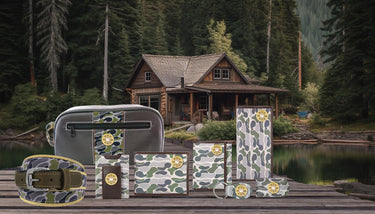 Shotshell Old School Camo group cabin green gray