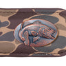 Bass Old School Camo leather magnetic money clip brown tan