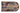 Old School Camo leather magnetic money clip brown tan back