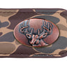 Buck Old School Camo leather magnetic money clip brown tan
