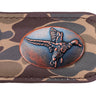 Mallard Old School Camo leather magnetic money clip brown tan