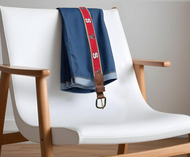 NC State Wolfpack Woven Ribbon Belt Chair