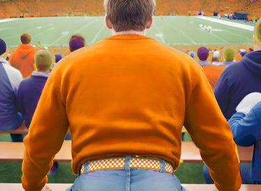 Tennessee Vols Checkerboard Woven Ribbon Belt Stadium Fan