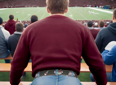 Mississippi State Bulldogs Stadium Collection Woven Ribbon Belt Stadium Fan