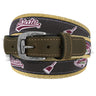 Mississippi State Bulldogs Stadium Collection Woven Ribbon Belt