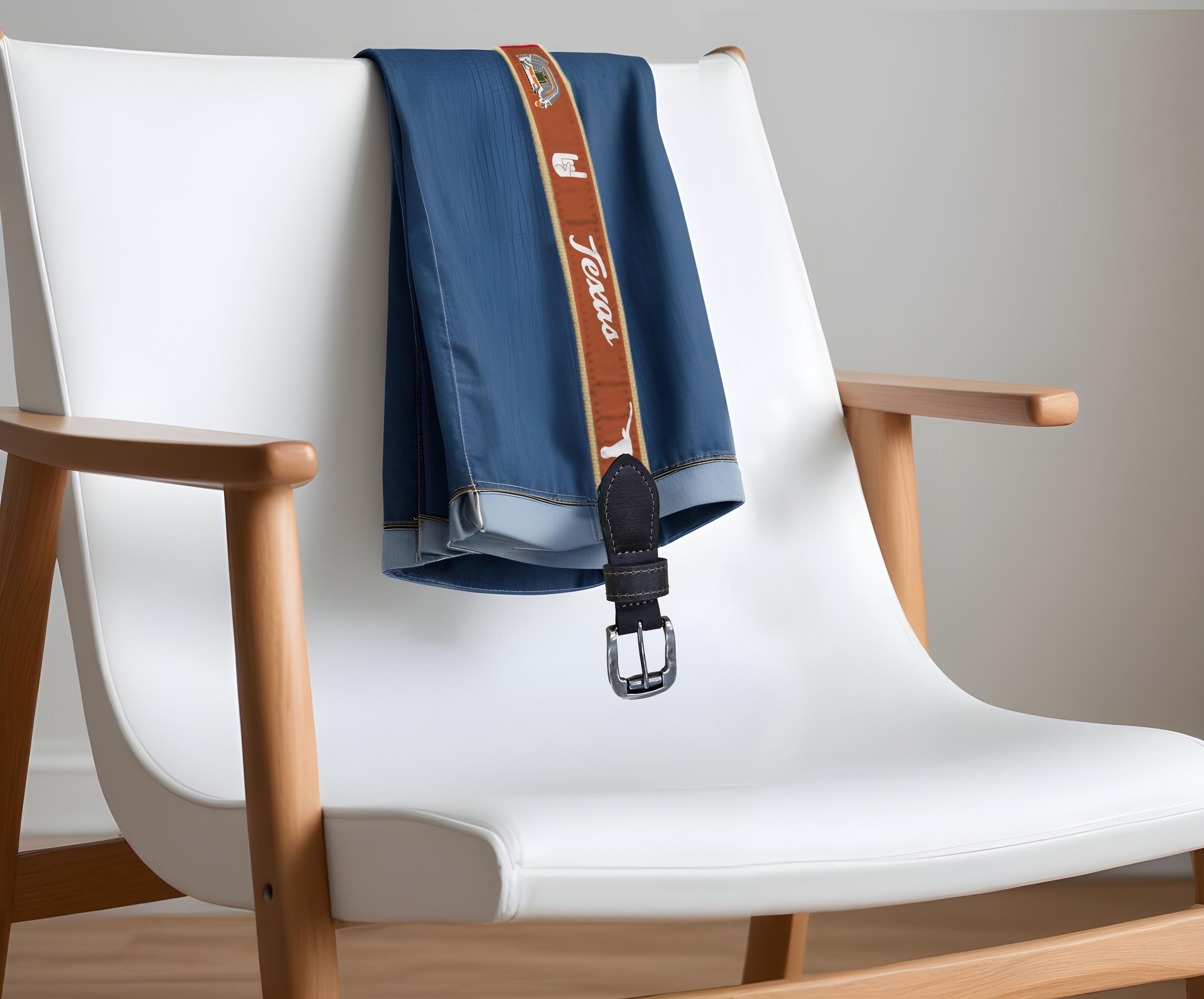 Texas Longhorns Stadium Collection Woven Ribbon Belt Chair