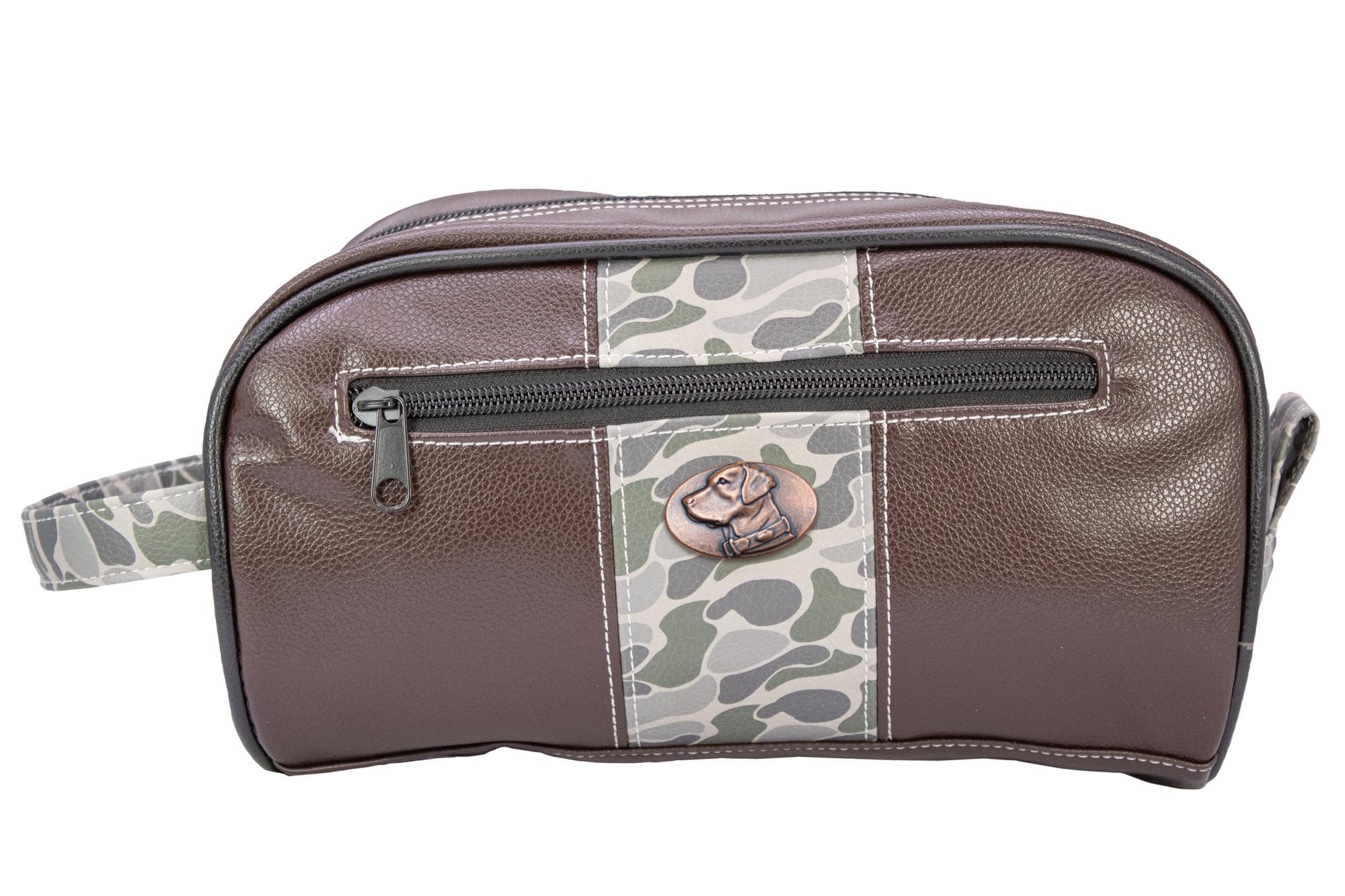 Lab old school camo toiletry dopp bag green gray