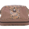 Buck old school camo canvas toiletry dopp bag brown tan