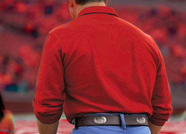 NC State Wolfpack Brown Leather Metal Concho Belt fan