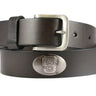 NC State Wolfpack Brown Leather Metal Concho Belt
