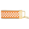 Tennessee Vols Collegiate Woven Ribbon Key Chain. University of Tennessee Key Fob. UT Vols Gift. Brass Clasp and O-Ring.