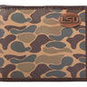 LSU Tigers Men's Bifold Old School Camo Leather Wallet. Gift For LSU Fan. Quality Full Grain Leather With Antique Copper Logo.