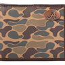 Alabama Crimson Tide Men's Bifold Old School Camo Leather Wallet. Gift For Bama Fan. Quality Full Grain Leather With Antique Copper Logo.